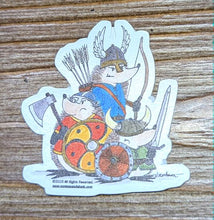 Load image into Gallery viewer, LIMITED EDITION STICKER: Viking Hedgehogs from the book!
