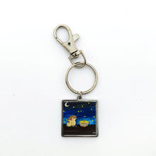 Load image into Gallery viewer, Norman &amp; Shark Keychain
